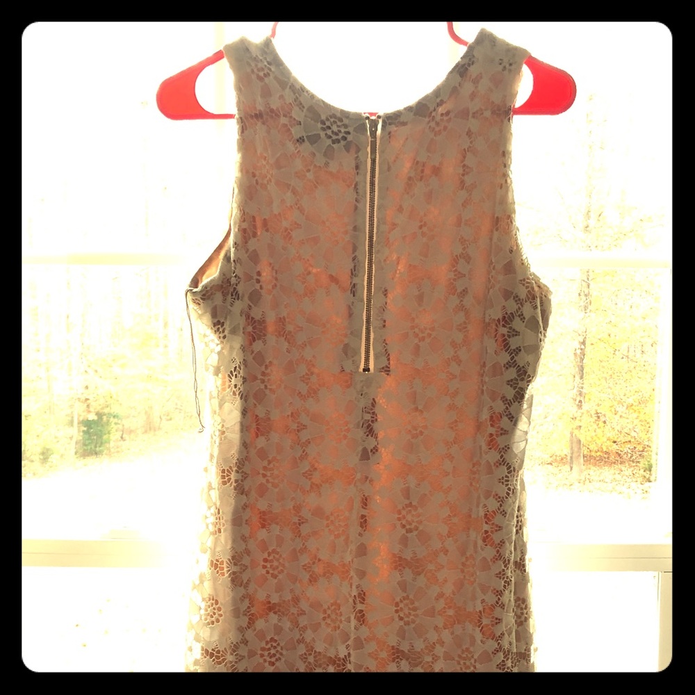 Cream colored lace dress
